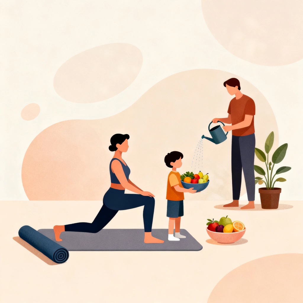 Cómo crear hábitos saludables en la familia